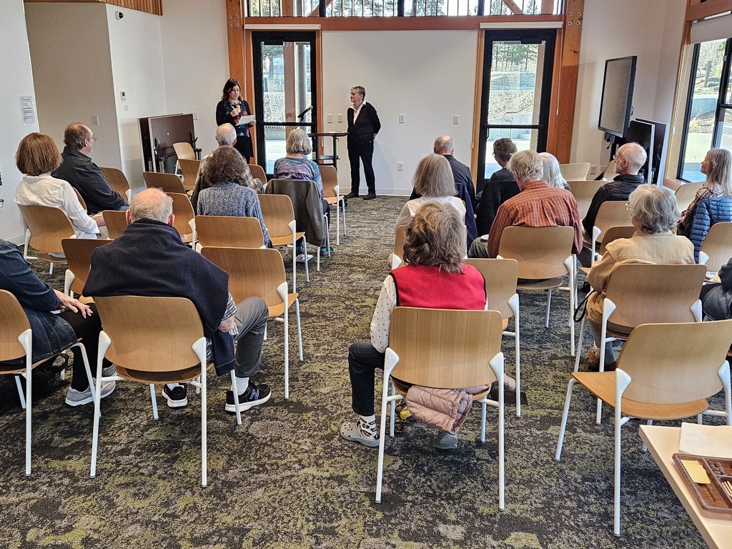 participants at book launch at Winthrop Library